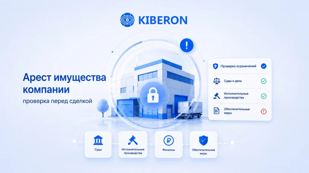 Арест имущества компании в Казахстане — проверка контрагента перед сделкой в Kiberon