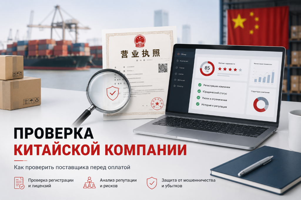 Проверка китайской компании и поставщика перед оплатой