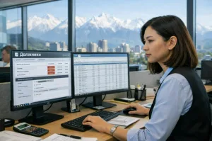 Проверка компании в реестре должников Казахстана по БИН и ИИН на рабочем месте аналитика