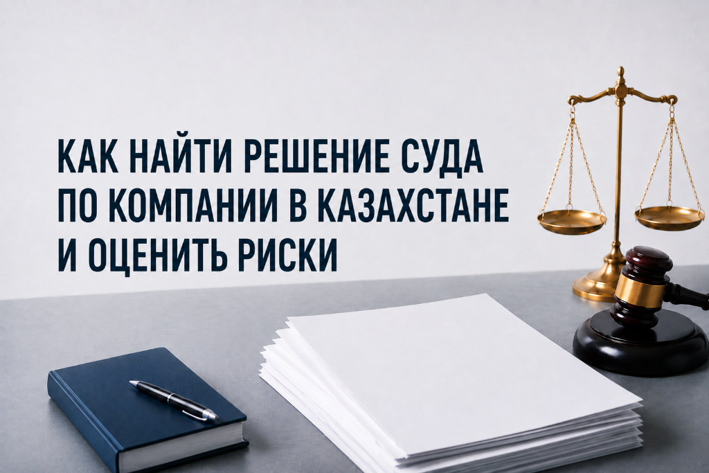 Как найти решение суда по компании в Казахстане и оценить риски